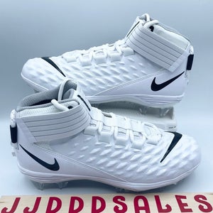 Nike Force Savage Pro 2 Mid White Football Cleats AH4000-100 Men’s Size 10 NEW