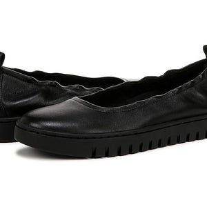 Vionic Uptown J2129L1001 Ballet Flats Women's US 11 Black Leather Slip On PQ424