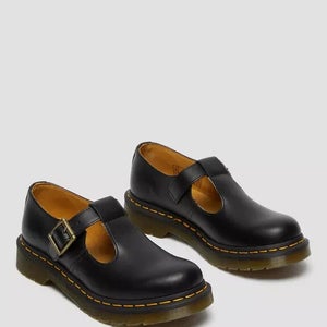 Dr. Martens Polley 14852001 Mary Jane Women's US 11 Black Leather Shoes PQ417