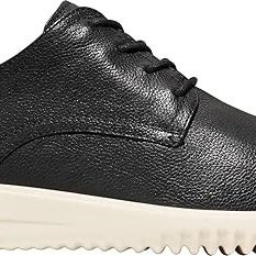 Cole Haan Grand+ Oxfords Men's US 13 Black Leather Plain Toe Dress Shoes PQ411