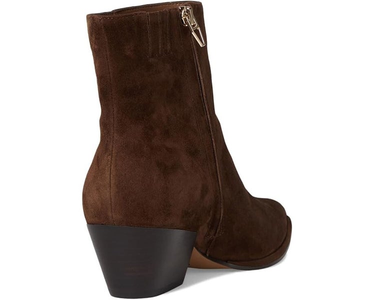 Dolce Vita Nonah Boots Women's US 8.5 Brown Suede Block Heel Ankle Bootie PQ429