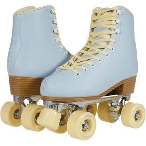 Impala Women's US 9 Sky Blue Yellow Quad Wheels Rollerskates Sheos Outdoor PQ452