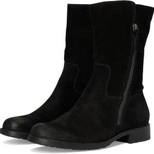 Sofft Betty Boots Women's 8.5 Black Waterproof Round Toe Side Zip Mid Calf PQ347