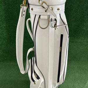 ProGroup Inc. Hot-Z White Leather Golf Cart 6 Way Staff Bag