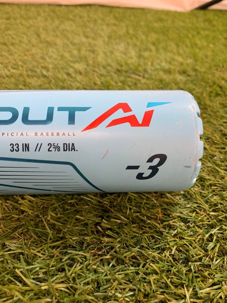2024 Rawlings Clout AI Alloy Bat BBCOR Certified (-3) Alloy 30 oz 33" (Used)