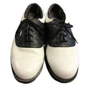 Used Foot Joy 57783 Mens Golf Shoes White Senior 7.5 11730-S000065026