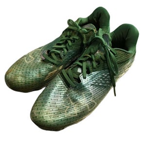Used Under Armour 3024015-300 Adult FB Cleats Green Senior 9 11730-S000065053