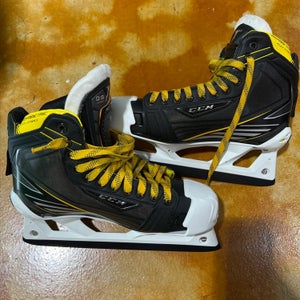 Senior CCM Tacks Hockey Goalie Skates | Size 8.5