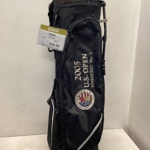 Used Ping 8 WAY Mens Stand Bag Black 11443-S000195180