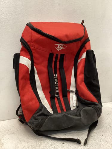 Used Louisville Slugger BACK PACK BB/SB Player Backpack Red 11443-S000195165