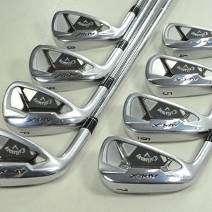 LEFT HANDED Callaway Apex 21 4-PW,AW Iron Set Stiff Flex MPH 95g Steel  # 198041