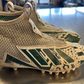 Used Adidas Jr FB Cleats White Junior 01.5 11868-S000063480