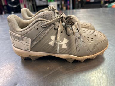 Used Under Armour CLEAT BB/SB Cleats Grey Junior 02 11868-S000062466