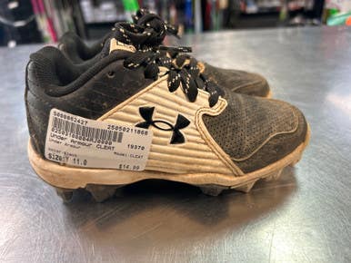 Used Under Armour CLEAT BB/SB Cleats Black Youth 11.0 11868-S000062427