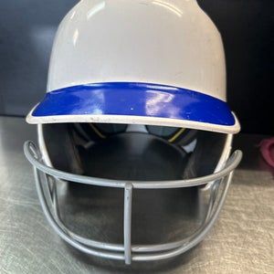 Used Easton Z5 Batting Helmet w/Mask White MD 11868-S000062282