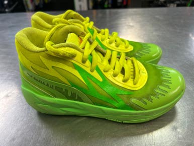 Used Puma Basketball Shoes Y Yellow Junior 04.5 11868-S000062271