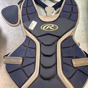 Used Rawlings CHEST PROTECTOR Catchers Chest Protector Navy Blue Adult 11868-S000054875