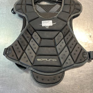 Used Mizuno SAMURAI Catchers Chest Protector Black Adult 11868-S000058244