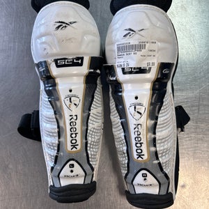 Used Reebok SC87 SG Youth Shin Guards White 9" 11868-S000063328