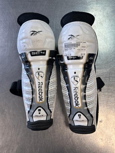 Used Reebok SC87 SG Youth Shin Guards White 9" 11868-S000063328