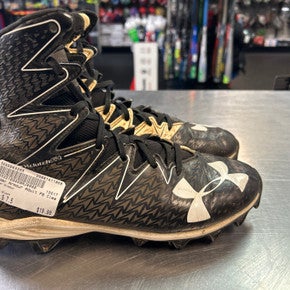 Used Under Armour Adult FB Cleats Black Senior 7.5 11868-S000063265