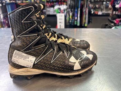 Used Under Armour Adult FB Cleats Black Senior 7.5 11868-S000063265