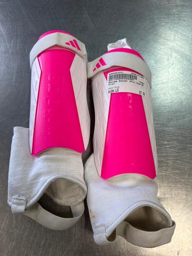 Used Adidas Soccer Shin Guards Junior Pink LG 11868-S000063231