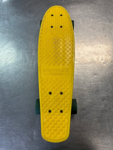Used Kryptonics SKATEBOARD Complete Skateboard Yellow 8" 11868-S000063206