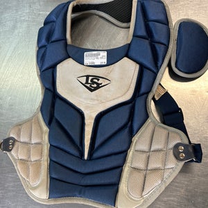 Used Louisville Slugger CHEST PROTECTER Catchers Chest Protector Navy Blue Intermed 11868-S000060856