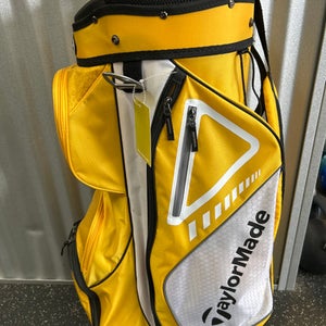 Used Taylormade CART BAG Mens Cart Bag Yellow 11868-S000060553