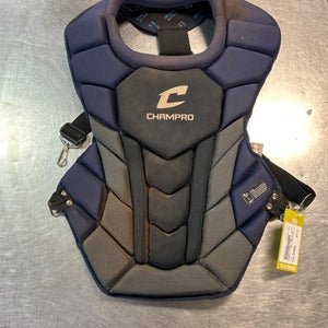 Used Champro CHEST PROTECTOR Catchers Chest Protector Navy Blue Intermed 11868-S000061766