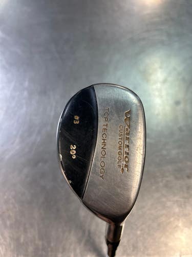 Used Warrior CUSTOM GOLF 3 Hybrid Regular Flex Graphite Shaft Hybrid Clubs 11868-S000057960