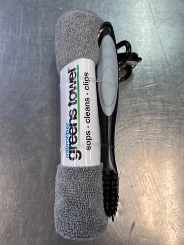 New GREENS TOWEL/BRUSH GRY 11868-JMG8015918