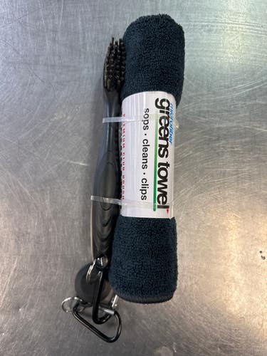 New GREENS TOWEL/BRUSH BLK 11868-JMG8015912