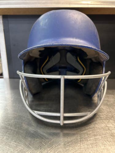 Used Easton 801686 Batting Helmet w/Mask Navy Blue MD 11868-S000061684