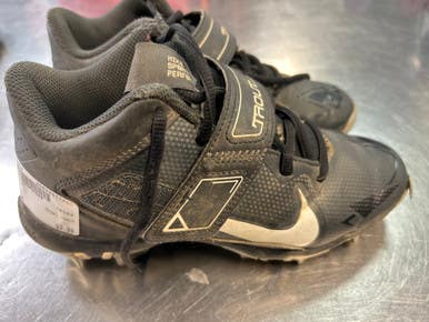 Used Nike TROUT BB/SB Cleats Black Junior 04 11868-S000061658