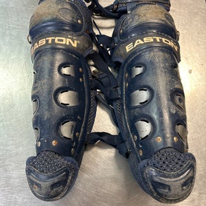 Used Easton GEN IV AIR Catchers Leg Guards Navy Blue Intermed 11868-S000061253