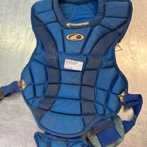 Used Champro AIR TECH Catchers Chest Protector Royal Blue Intermed 11868-S000061234