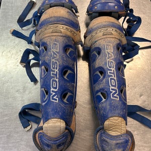Used Easton STEALTH Catchers Leg Guards Royal Blue Adult 11868-S000061236