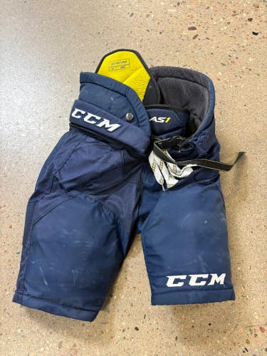 Blue Junior Large CCM Super Tacks AS1 Hockey Pants (Used)