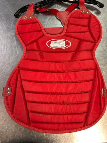 Used Rawlings CHEST PROTECTOR Catchers Chest Protector Red Intermed 11868-S000055268