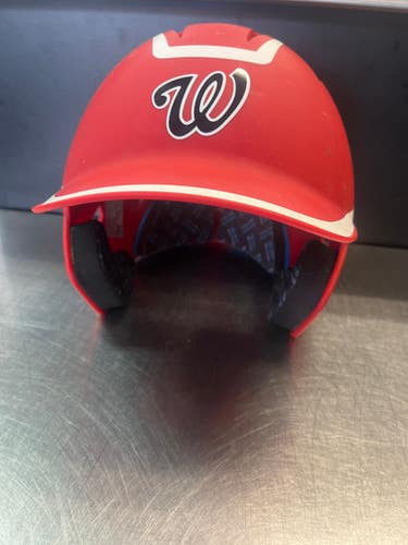 Used Champro HX GAMER PLUS W/ JAW GUARD Batting Helmet No Mask Red LG 11868-S000062951