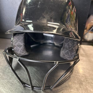 Used Evoshield HELMET Batting Helmet w/Mask Black LG 11868-S000062911