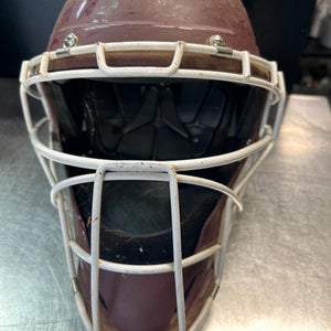 Used Easton CATCHERS HELMET Catchers Helmet w/Mask Maroon LG 11868-S000062900