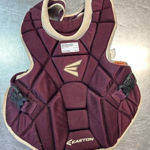 Used Easton MAKO Catchers Chest Protector Maroon Intermed 11868-S000062899