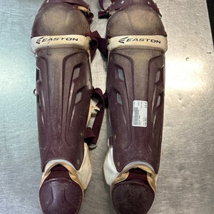 Used Easton MAKO Catchers Leg Guards Maroon Adult 11868-S000062898