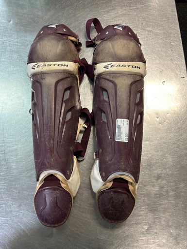 Used Easton MAKO Catchers Leg Guards Maroon Adult 11868-S000062898
