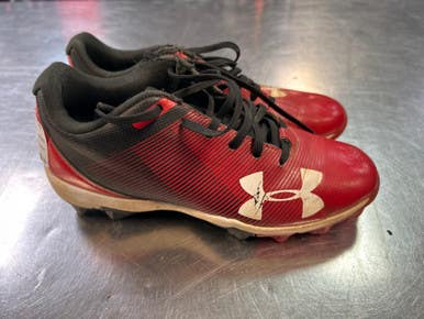 Used Under Armour CLEAT BB/SB Cleats Red Junior 03 11868-S000062829