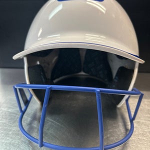 Used Champro HXS Batting Helmet w/Mask White MD 11868-S000060971