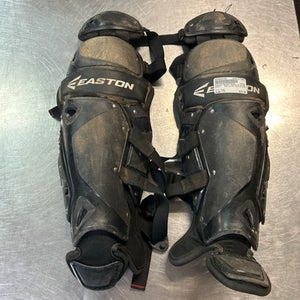 Used Easton BLACK MAGIC 9-12 SG Catchers Leg Guards Black Youth 11868-S000062708